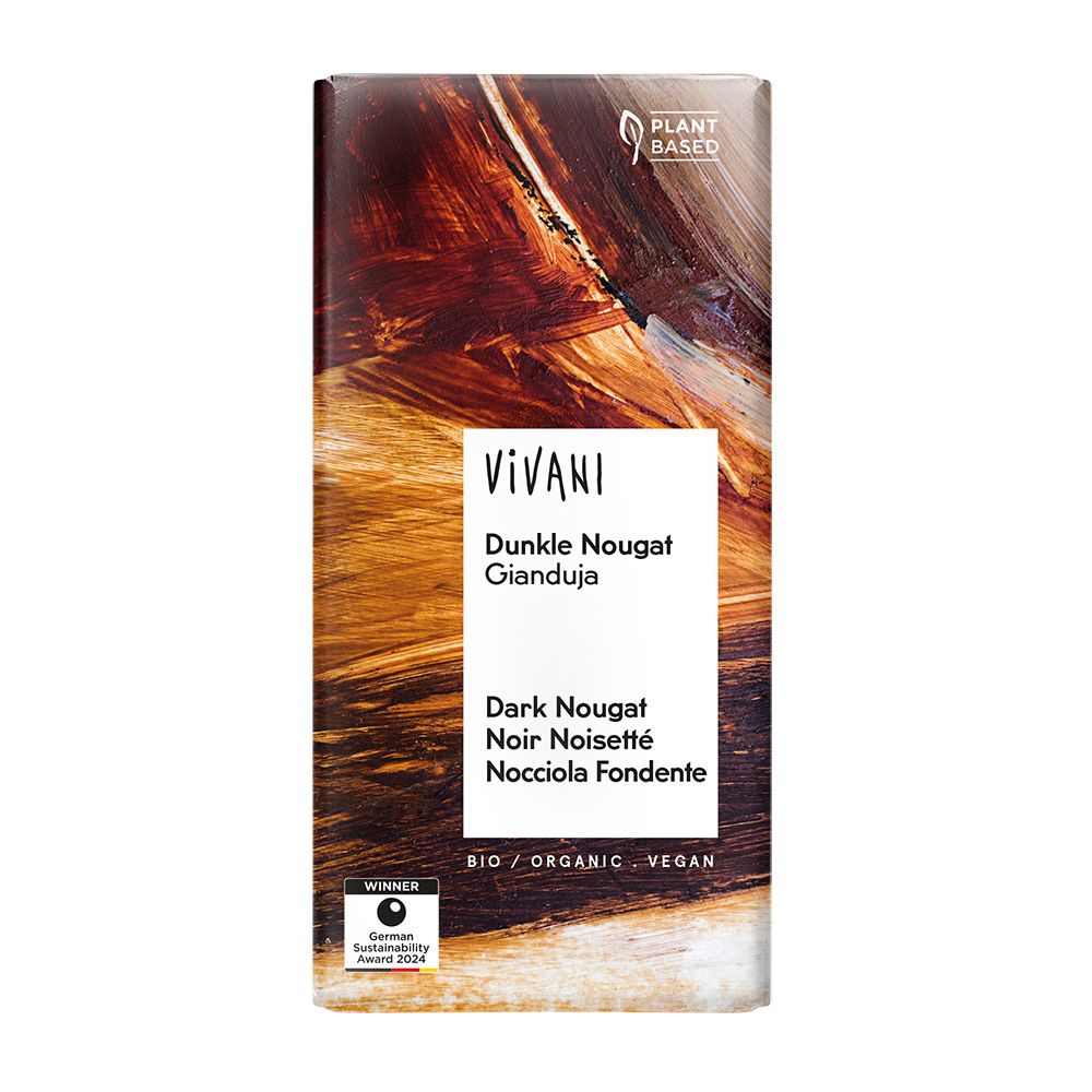 Dark Nougat Chocolate Vegan Organic 100g