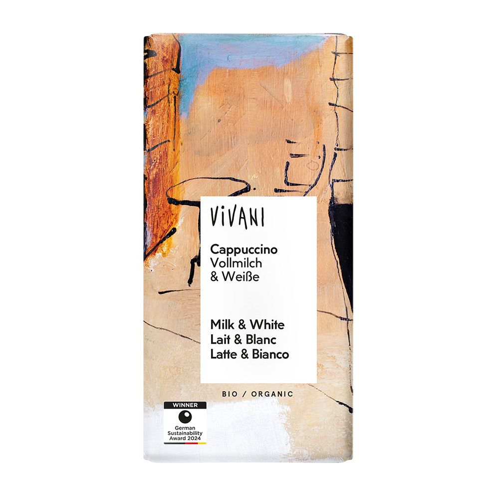 Milk White Cappuccino Chocolate Organic 100g