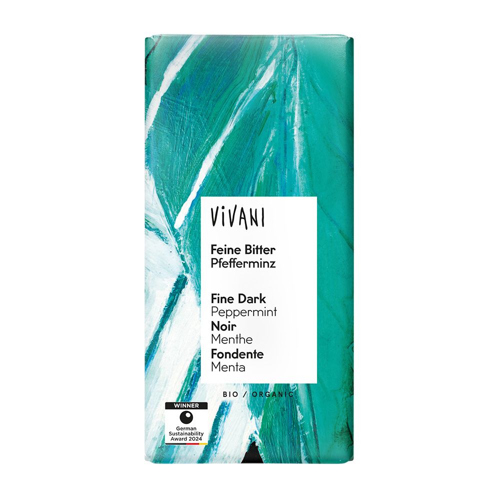 Dark Peppermint Chocolate Organic 100g
