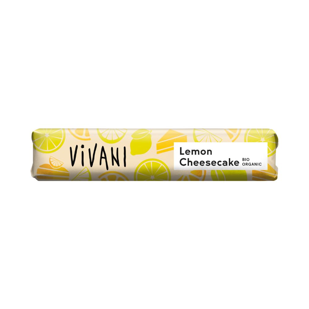 Organic Mini Milk Chocolate Lemon Cheesecake Bar 40g