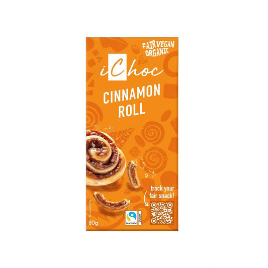 Cinnamon Roll Chocolate Organic Vegan 80g