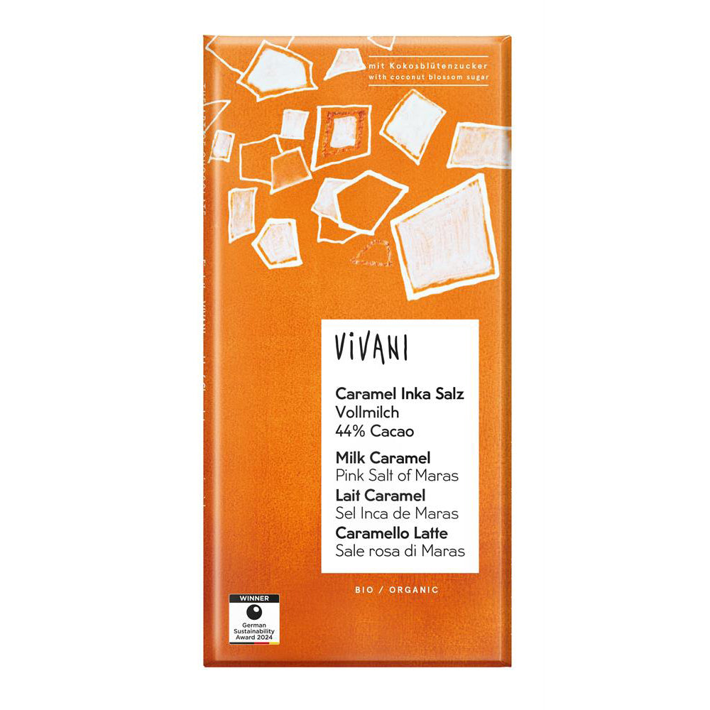 Milk Caramel Salted Chocolate Organic 80g