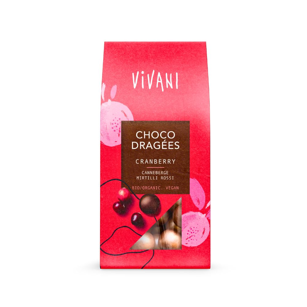 Choco Dragees Cranberry 75G