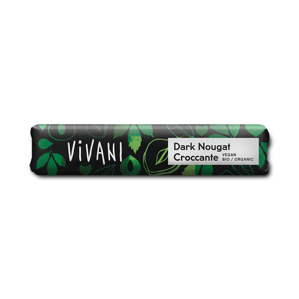 Mini Dark Nougat Croccante Chocolate Vegan Organic 35g
