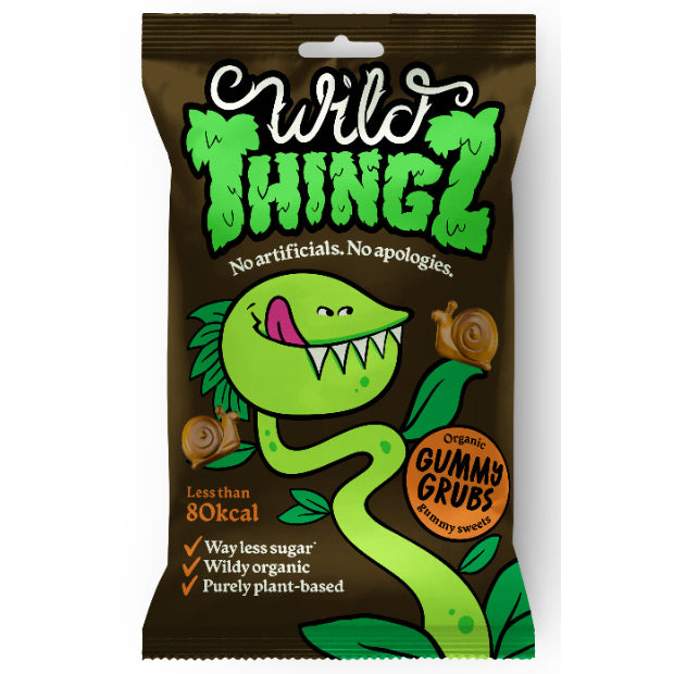 Wild Thingz Organic & Vegan Sweets Gummy Grubs 25g